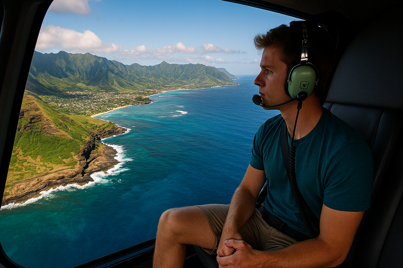 Open Door Helicopter Tour over Oahu