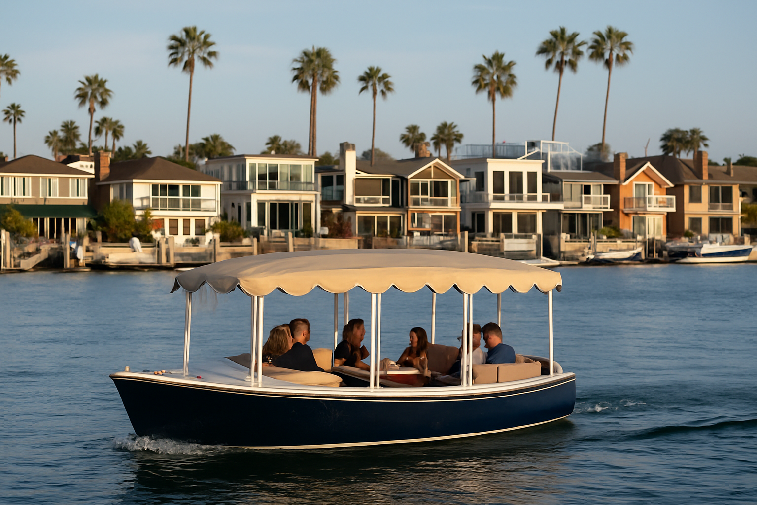 Electric Boat Rental Adventure in Newport Beach