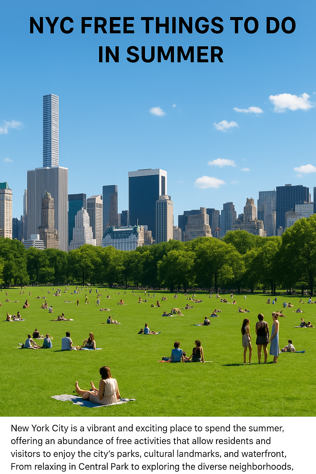 NYC Free Things to Do Summer
